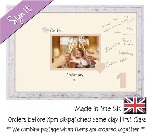1st Anniversary Signing Guest Photo Frame Gift 7