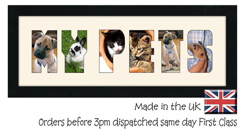 My Pets Photo Frame - My Pets CBC 19A 450mm x 151mm mount size  , Choices of frames & Borders
