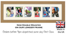 Sister Photo Frame - Sister Word Photo Frame 32CC 545mm x 151mm mount size  , Choices of frames & Borders