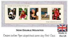 Uncle Photo Frame - Uncle Thank the Stars Word Photo Frame 899A 450mm x 151mm mount size  , Choices of frames & Borders