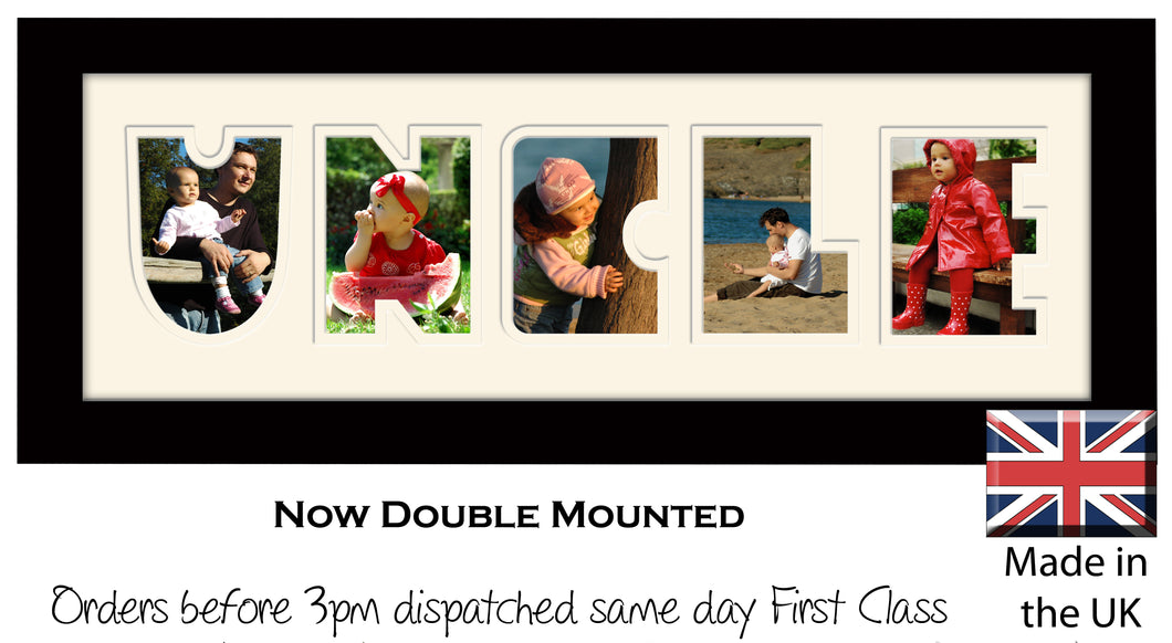 Uncle Photo Frame - Uncle Plain Word Photo Frame 899A 450mm x 151mm mount size  , Choices of frames & Borders