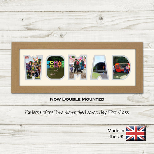 Womad Photo Frame - Womad Word Photo Frame 1363A 450mm x 151mm mount size  , Choices of frames & Borders