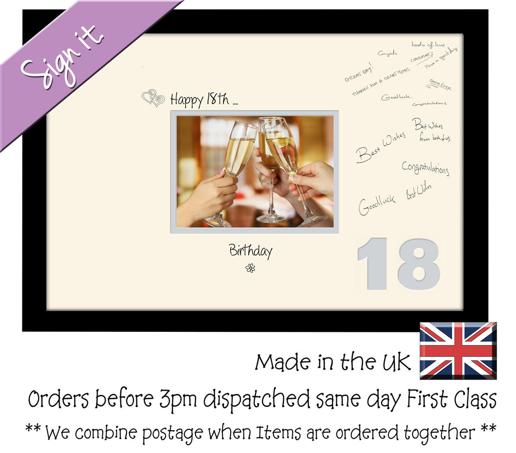 18th Birthday Signing Guest Photo Frame Gift 7