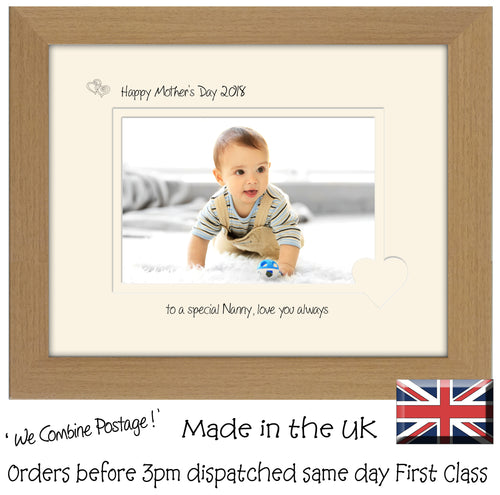 Nanny Photo Frame Mother’s Day Landscape Double Mount 1202F 6x4 Photo 9