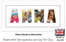 Anna Photo Frame - Anna Name Word Photo Frame 1331-BB 375mm x 151mm mount size  , Choices of frames & Borders
