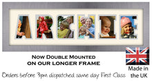 Archie Photo Frame - Archie Name Word Photo Frame 1312CC 545mm x 151mm mount size  , Choices of frames & Borders