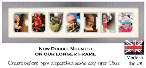 Cousins Photo Frame - Cousins Photo Frame 1272-DD 640mm x 151mm mount size  , Choices of frames & Borders