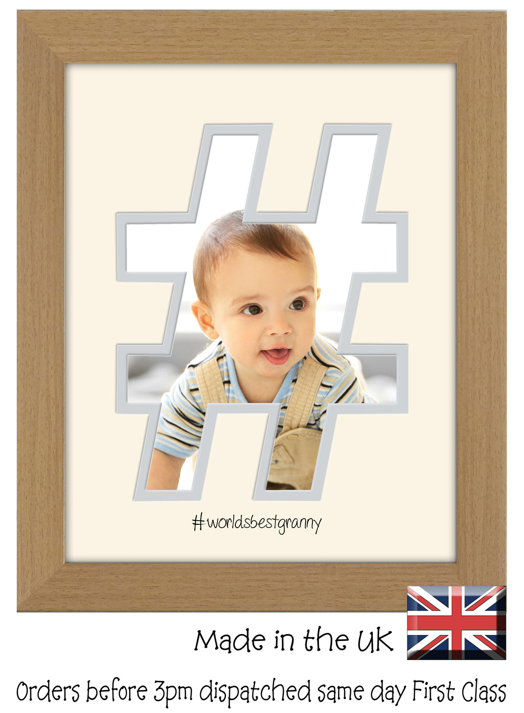 Granny Photo Frame World's Best Granny Hashtag photo frame 6