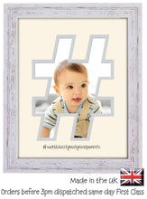 Great Grandparents Photo Frame World's Best Great Grandparents Hashtag photo frame 6"x4" photo 1213F 9"x7" mount size  , Choices of frames & Borders