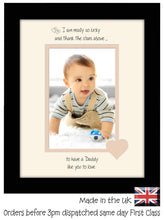 Daddy Photo Frame - I Thank the stars Daddy Portrait photo frame 6"x4" photo 1048F 9"x7" mount size , Choices of frames & Borders
