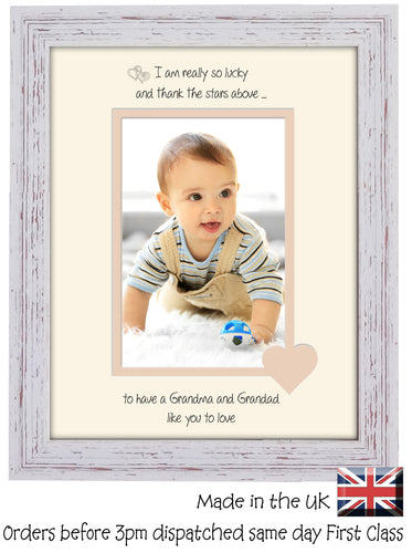 Grandma & Grandad Photo Frame - I Thank the stars Grandma & Grandad Portrait photo frame 6