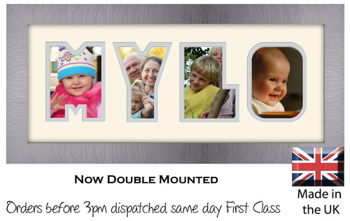 Mylo Photo Frame - Mylo Name Word Photo Frame 1330-BB 375mm x 151mm mount size  , Choices of frames & Borders