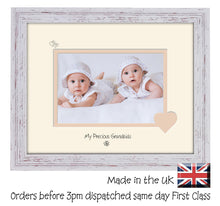 Grandkids Photo Frame - My precious Grandkids Landscape photo frame 6"x4" photo 776F 9"x7" mount size  , Choices of frames & Borders