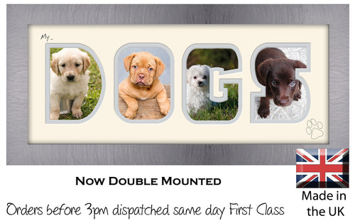 My Dogs Photo Frame - My Dogs Photo Frame 1285BB 375mm x 151mm mount size  , Choices of frames & Borders