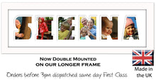 Sienna Photo Frame - Sienna Name Word Photo Frame 1308CC 545mm x 151mm mount size  , Choices of frames & Borders