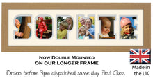Sophie Photo Frame - Sophie Name Word Photo Frame 1304CC 545mm x 151mm mount size  , Choices of frames & Borders