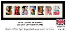 Sisters Photo Frame - Sisters Word Photo Frame 1275-DD 640mm x 151mm mount size  , Choices of frames & Borders