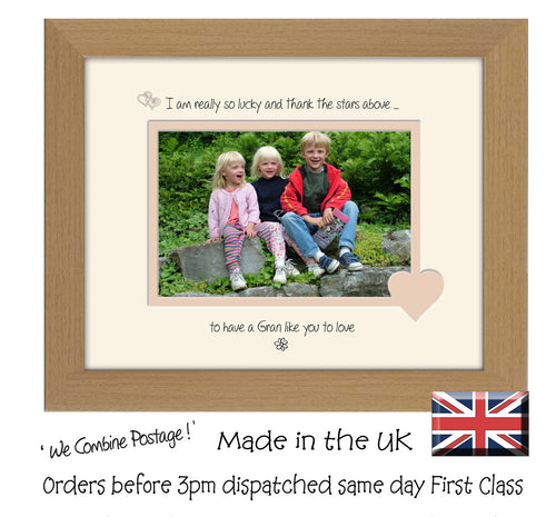 Gran Photo Frame - I Thank the stars Gran Landscape photo frame 6