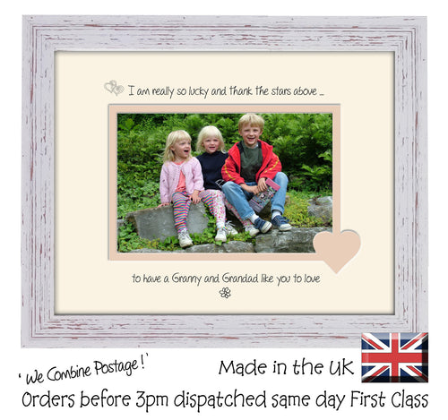 Granny & Grandad Photo Frame - I Thank the stars Granny & Grandad Landscape photo frame 6
