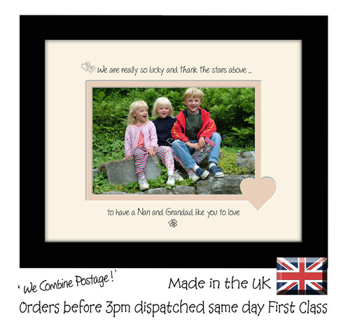 Nan & Grandad Photo Frame - We Thank the stars Nan & Grandad Landscape photo frame 6