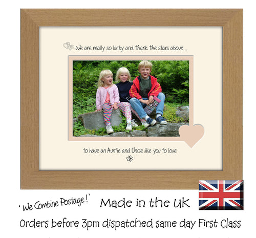 Auntie & Uncle Photo Frame - We Thank the stars Auntie & Uncle Landscape photo frame 6