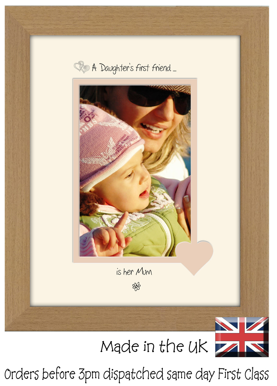 Mum Photo Frame - A Daughters first friend…  is her Mum Portrait photo frame 6