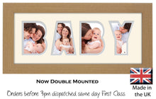 Baby Photo Frame - Baby Word Photo Frame 23BB 375mm x 151mm mount size  , Choices of frames & Borders