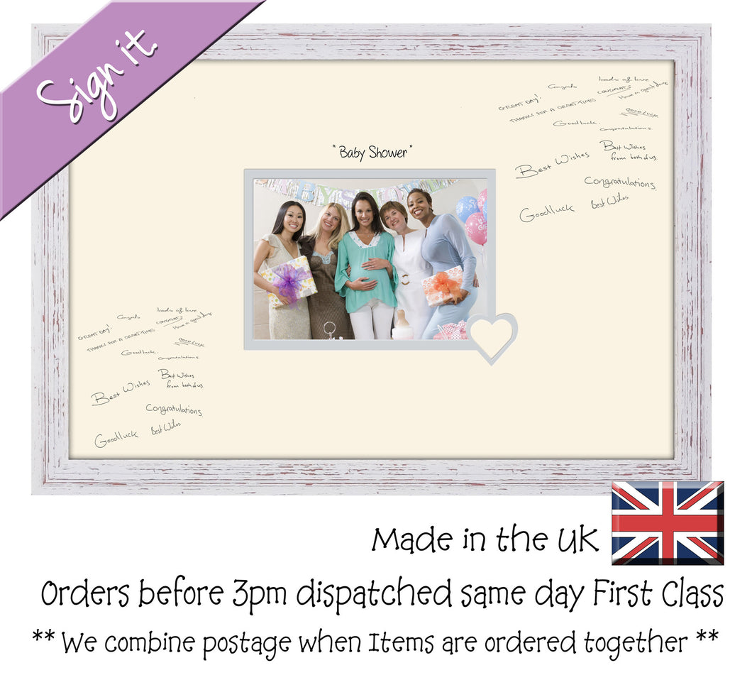 Sign Baby Frame Baby Shower Signature Frame Tiny Ideas Sonogram Signature Frame Guest