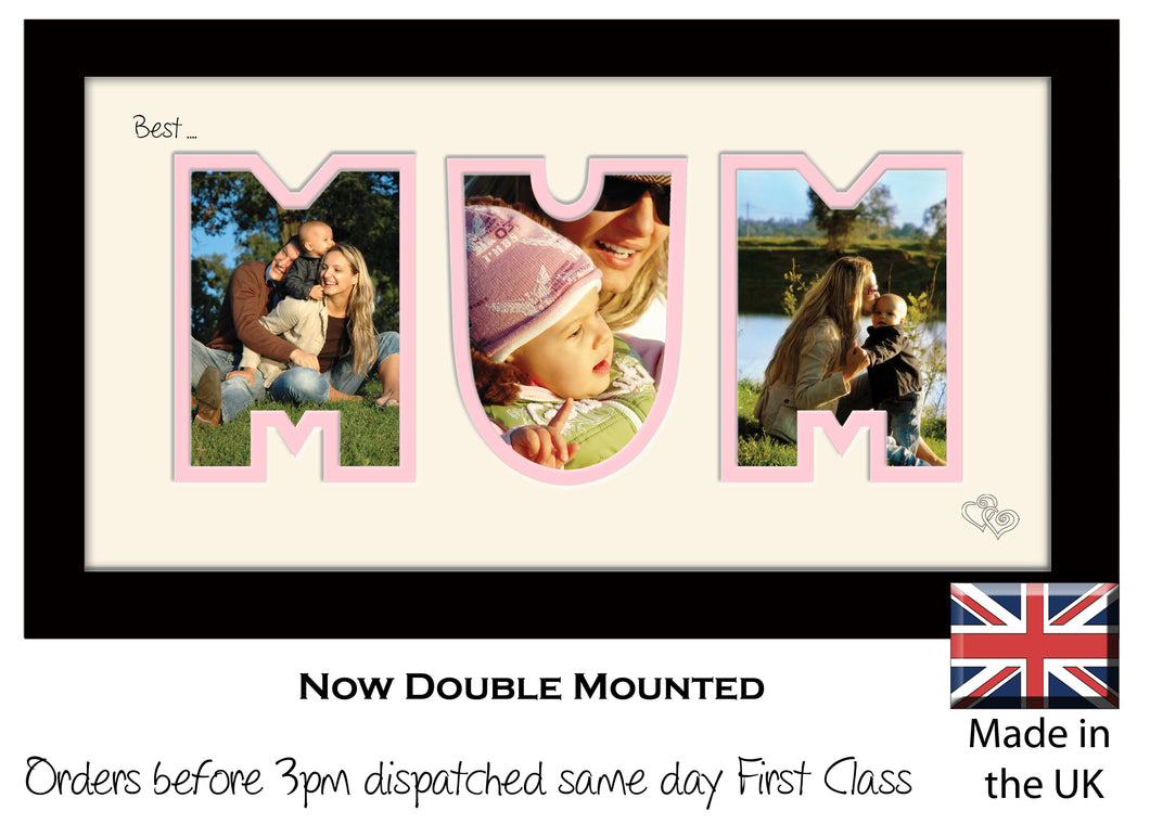 Mum Photo Frame - Best Mum Photo Frame 1AA 297mm x 151mm mount size  , Choices of frames & Borders