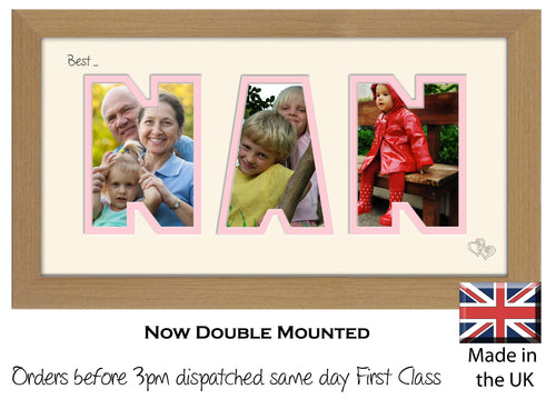 Nan Photo Frame - Best Nan Photo Frame 2AA 297mm x 151mm mount size  , Choices of frames & Borders