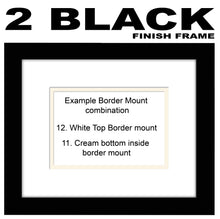 Thanks Photo frame - Double Mounted Thanks Photo Frame 96A 450mm x 151mm mount size  , Choices of frames & Borders