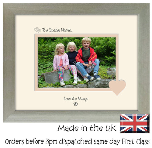 Nannie Photo Frame - To a Special Nannie... Love you Always Landscape photo frame 6