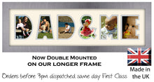 Dad & Me Photo Frame - Dad & Me Word Photo Frame 1281CC 545mm x 151mm mount size  , Choices of frames & Borders