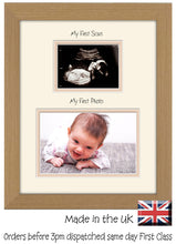 My First Scan My First Picture Photo Frame Baby Boy Baby Girl 203mm x 254mm 8"x10" mount size , Choices of frames & Borders