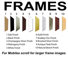 40th Ruby Wedding Anniversary Photo Frame - Fortieth  Anniversary Landscape photo frame 1193F 9"x7" mount size  , Choices of frames & Borders