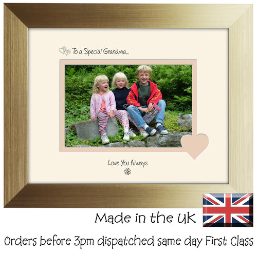 Grandma Photo Frame - To a Special Grandma... Love you Always Landscape photo frame 6