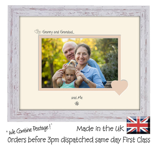 Granny & Grandad Photo Frame - Granny and Grandad… ...and me! Landscape photo frame 6
