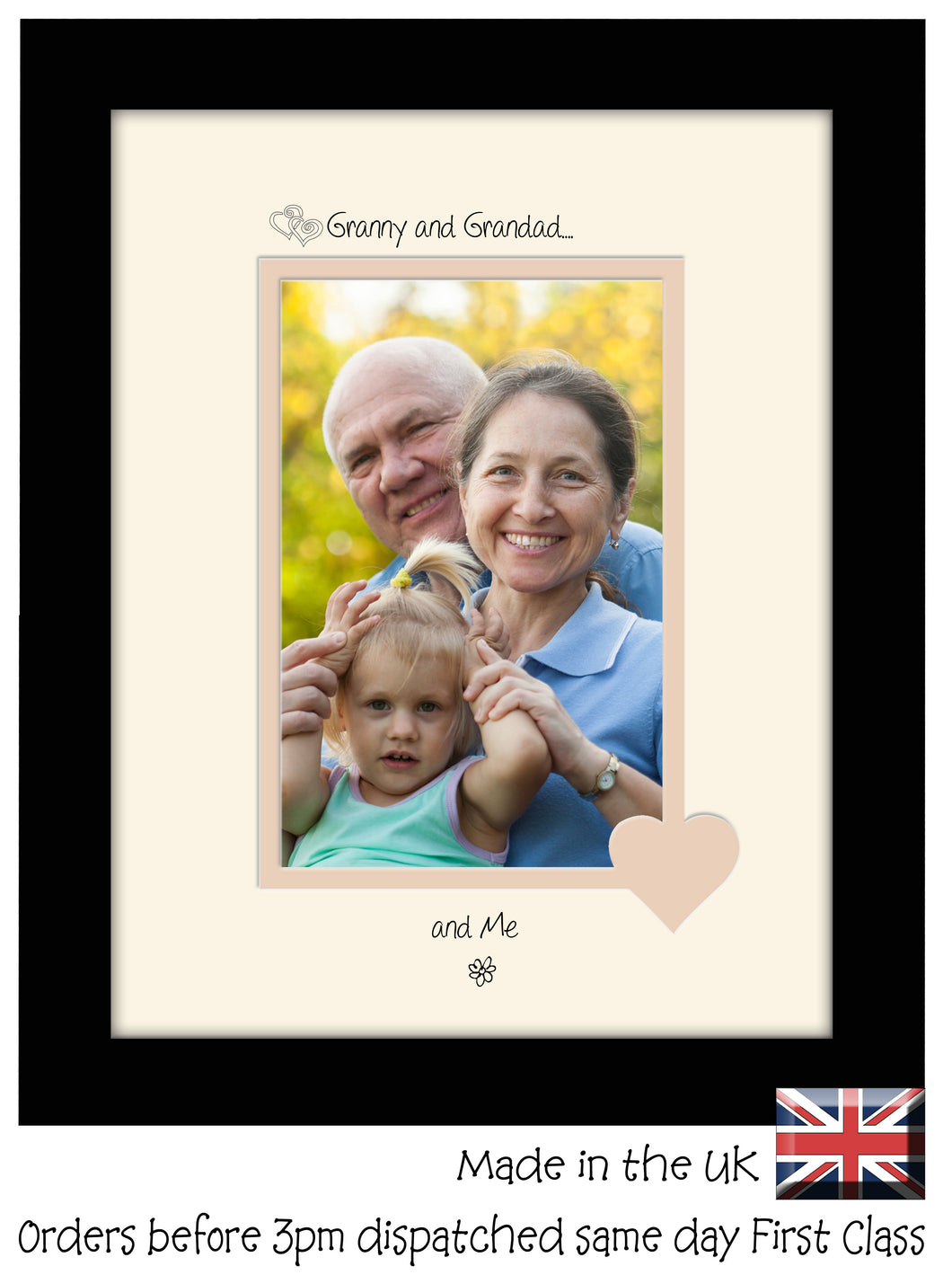 Granny & Grandad Photo Frame - Granny and Grandad… ...and me! Portrait photo frame 6