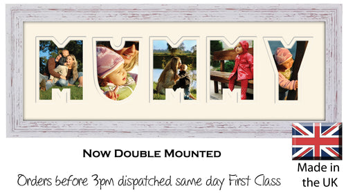 Mummy Photo Frame - Mummy Plain Word Photo Frame 888A 450mm x 151mm mount size  , Choices of frames & Borders