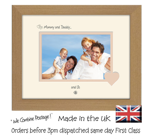 Mummy & Daddy Photo Frame - Mummy and Daddy… ...and us! Landscape photo frame 6