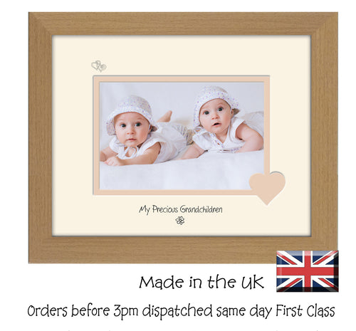 Grandchildren Photo Frame - My precious Grandchildren Landscape photo frame 6