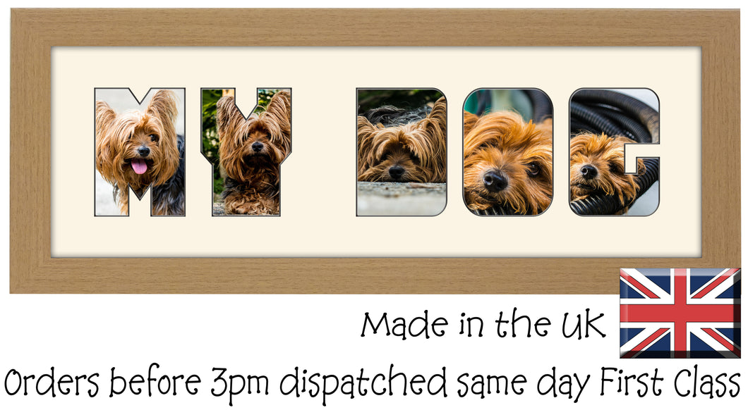 My Dog Photo Frame - My Dog CBC 7A 450mm x 151mm mount size  , Choices of frames & Borders