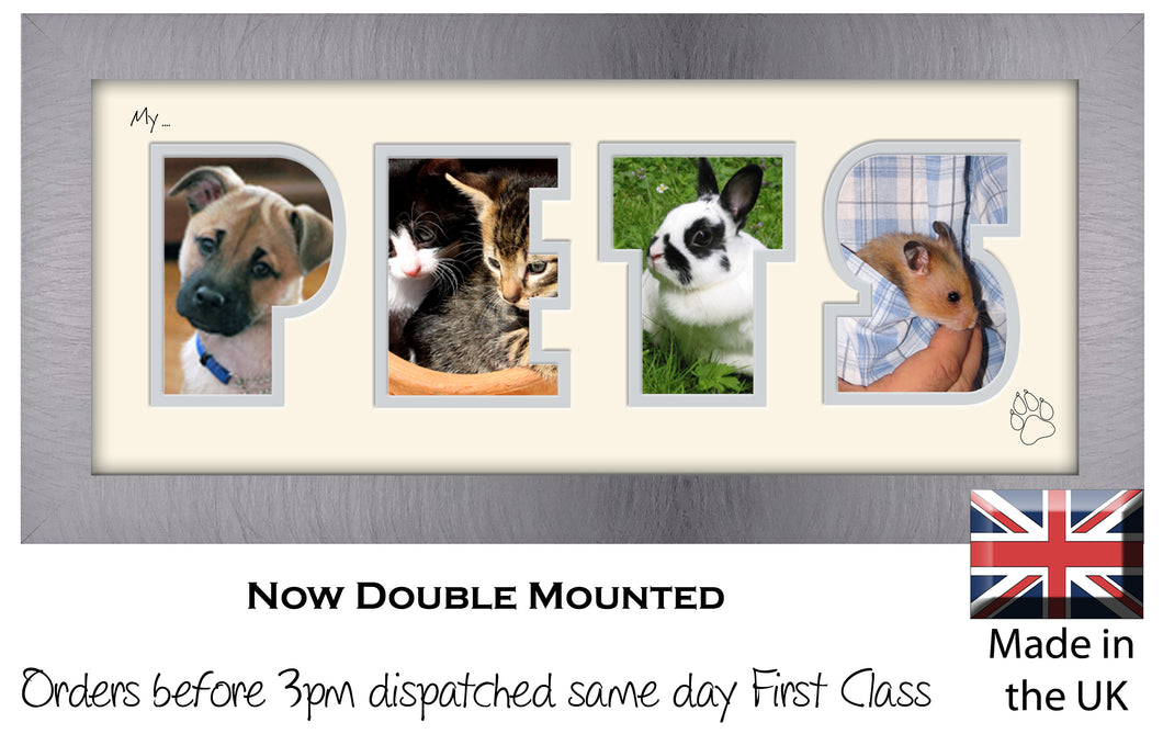 My Pets Photo Frame - My Pets Photo Frame 19BB 375mm x 151mm mount size  , Choices of frames & Borders