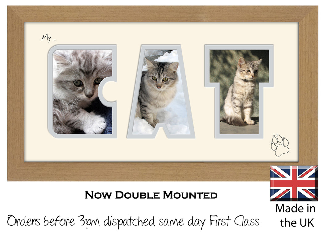 My Cat Photo Frame - My Cat Photo Frame 5AA 297mm x 151mm mount size  , Choices of frames & Borders