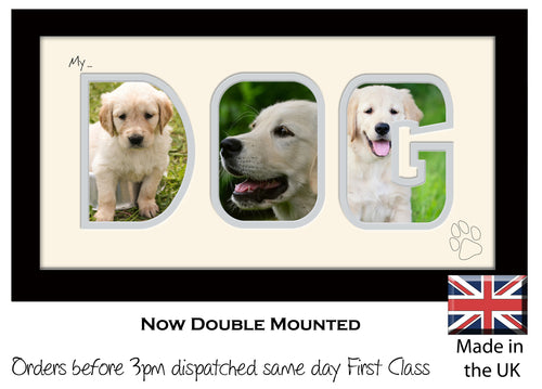 My Dog Photo Frame - My Dog Photo Frame 7AA 297mm x 151mm mount size  , Choices of frames & Borders