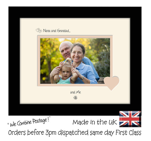 Nana & Grandad Photo Frame - Nana and Grandad… ...and me! Landscape photo frame 6