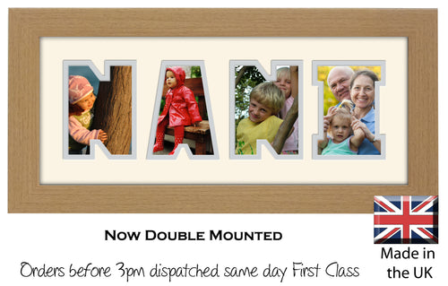 Nani Photo Frame - Nani Word Photo Frame 1276-BB 375mm x 151mm mount size  , Choices of frames & Borders