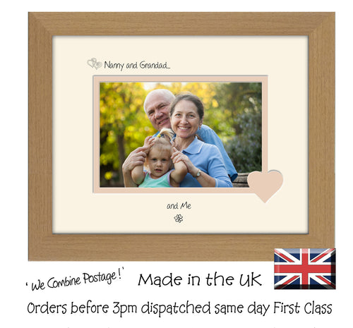 Nanny & Grandad Photo Frame - Nanny and Grandad… ...and me! Landscape photo frame 6