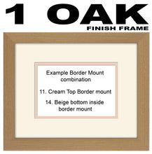 50th Birthday Photo Frame - Fiftieth Birthday Landscape photo frame 1184F 9"x7" mount size  , Choices of frames & Borders