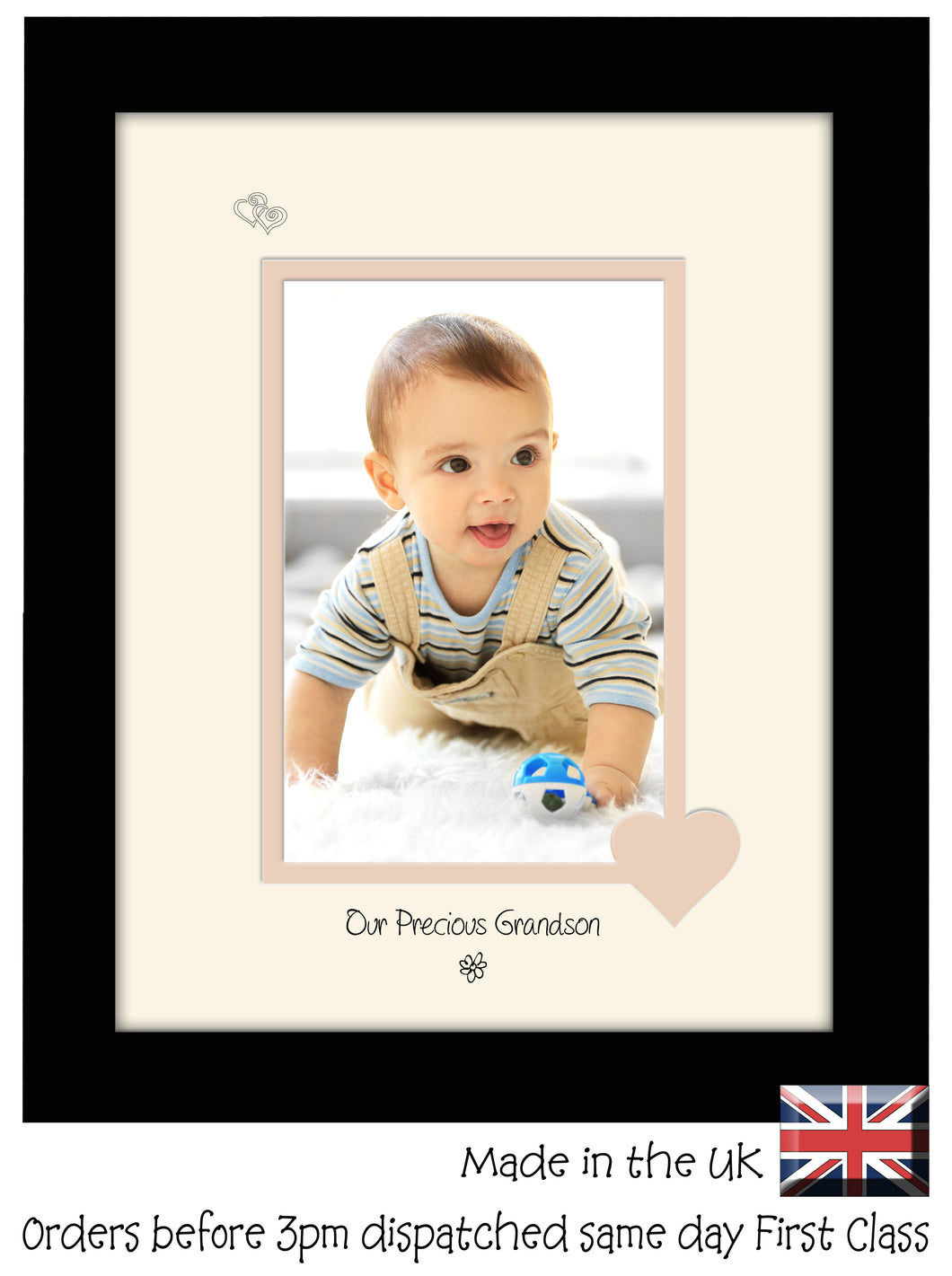 Grandson Photo Frame - Our precious Grandson Portrait photo frame 6